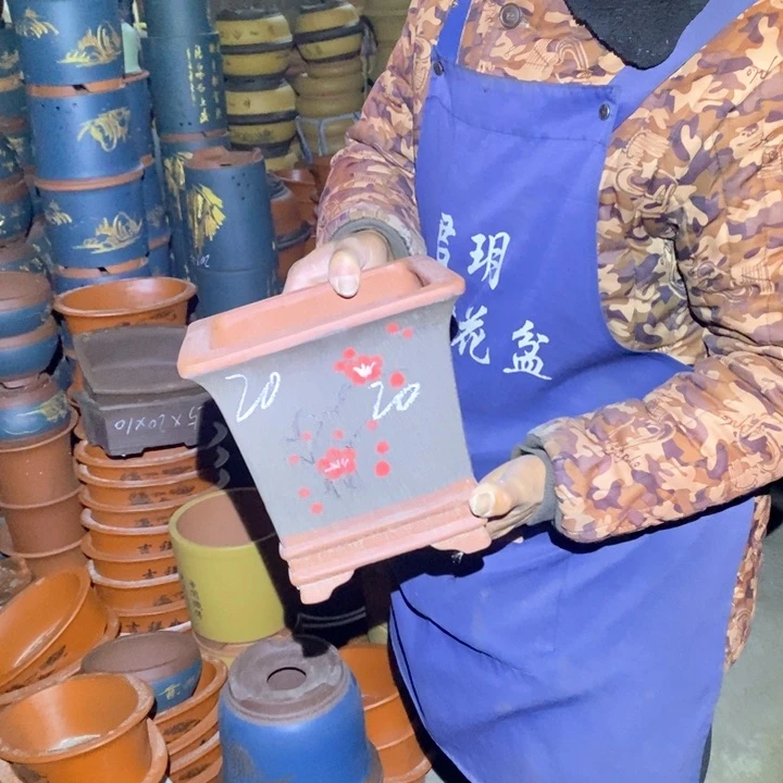 紫砂花盆紫砂花盆