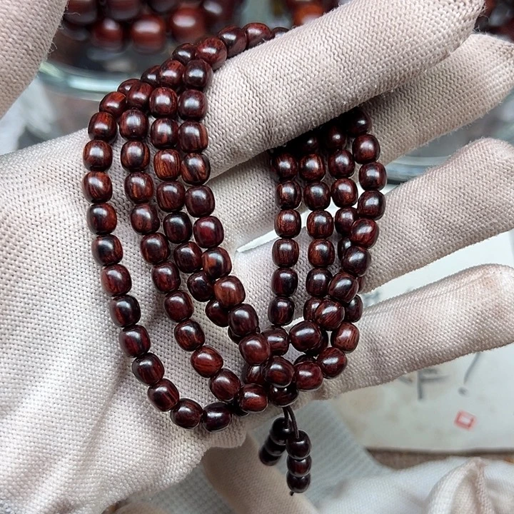 降真香手串/手链海南红降0.6老型108黑金极品。