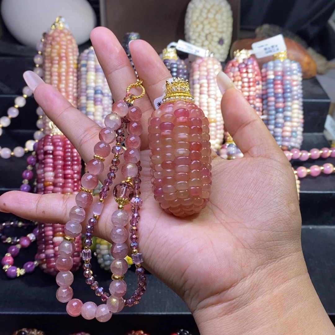 玉金**咪文玩玉米高货粉果冻