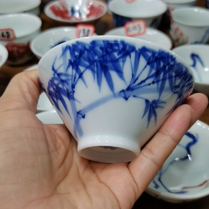小***北杯张学鸿老师青花釉里红微瑕