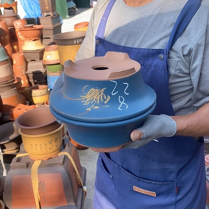 紫砂花盆紫砂花盆