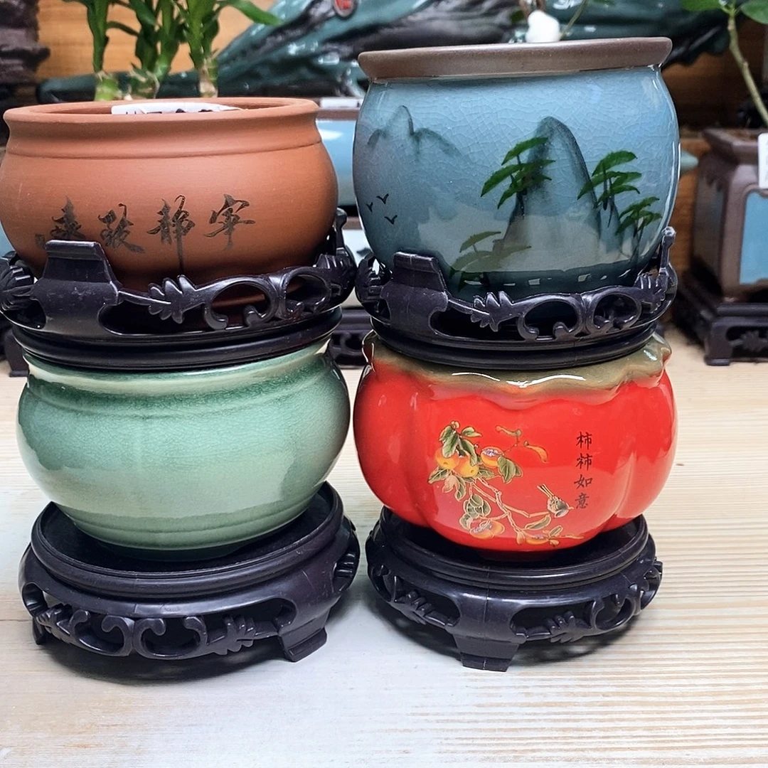 紫砂花盆陶瓷艺术