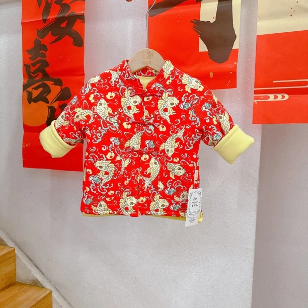【芳掌柜 爱祖儿】新年款 中国风棉上衣 喜庆拜年服