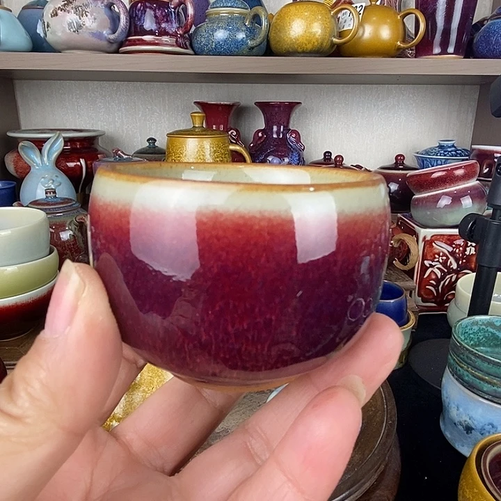 感***受茶盏中国神后钧瓷茶具