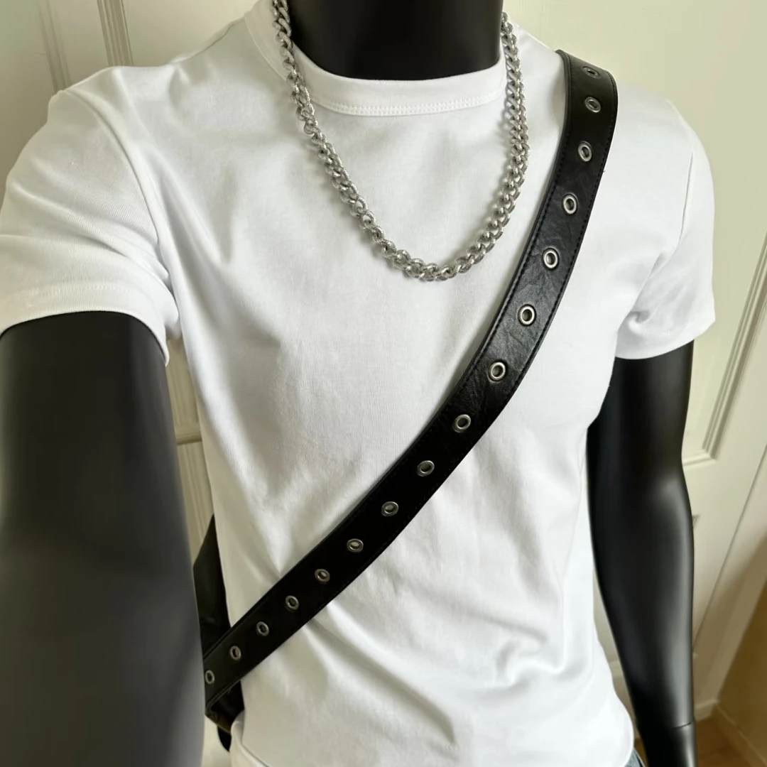 基础款美式t恤新疆棉230g重磅印花百搭老钱风痞帅休闲废土风男装