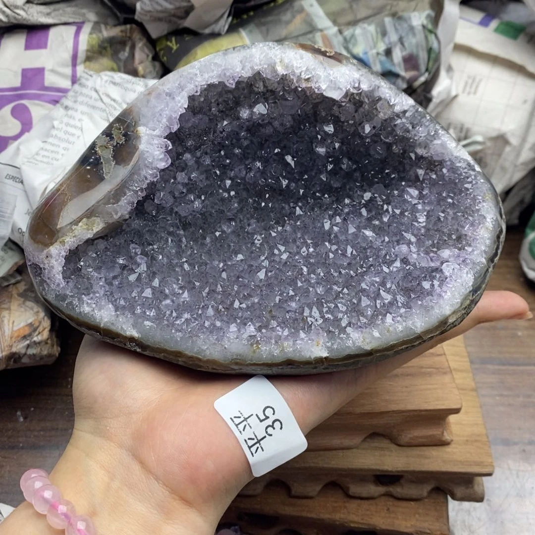 紫晶珠宝半成品未镶嵌