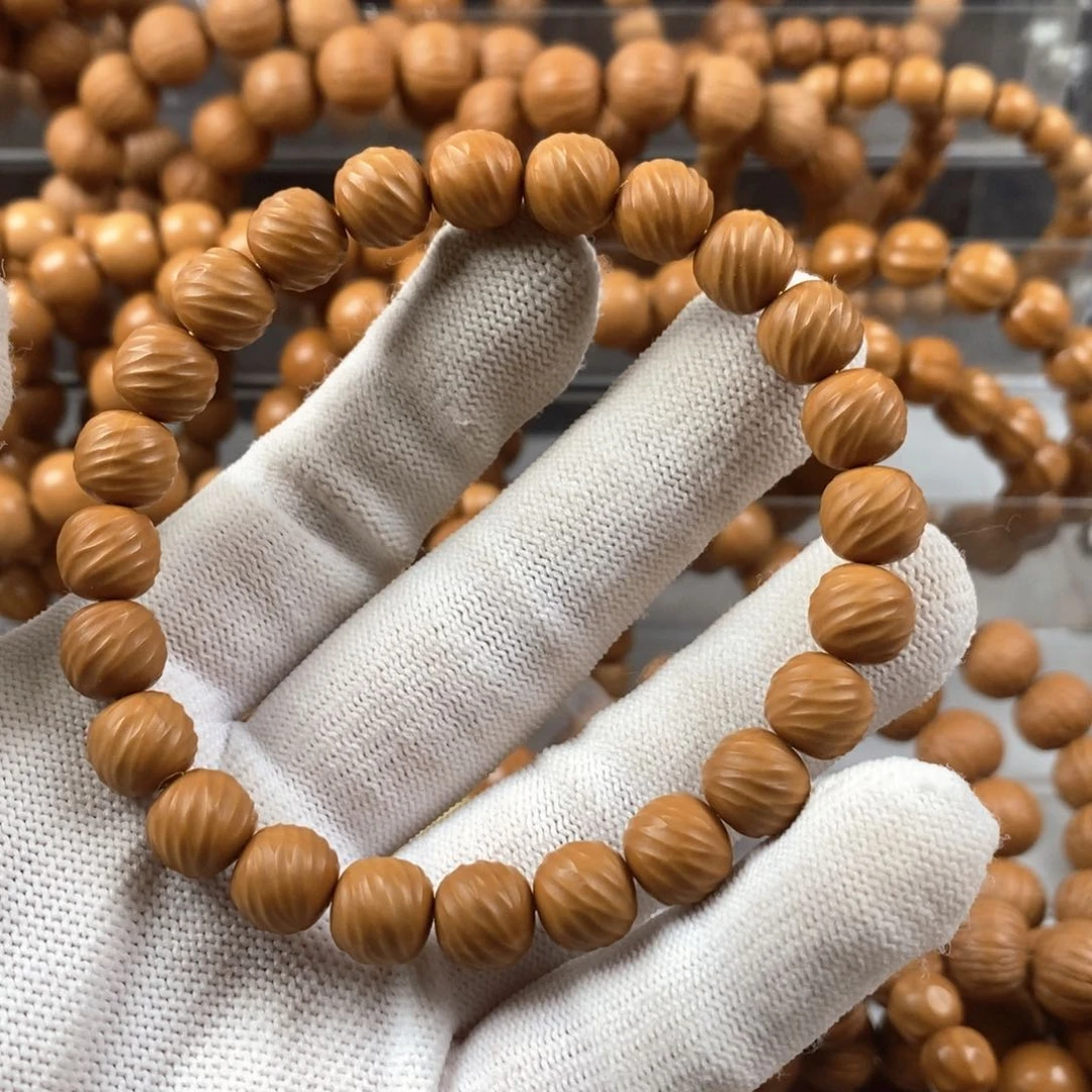 猴头核桃手串云锦手工