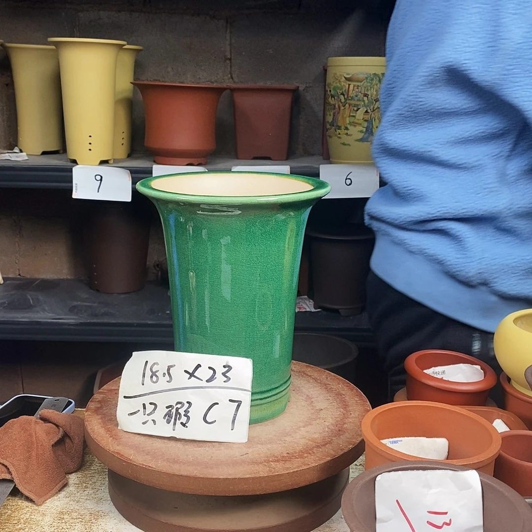 紫砂紫砂花盆一只C7