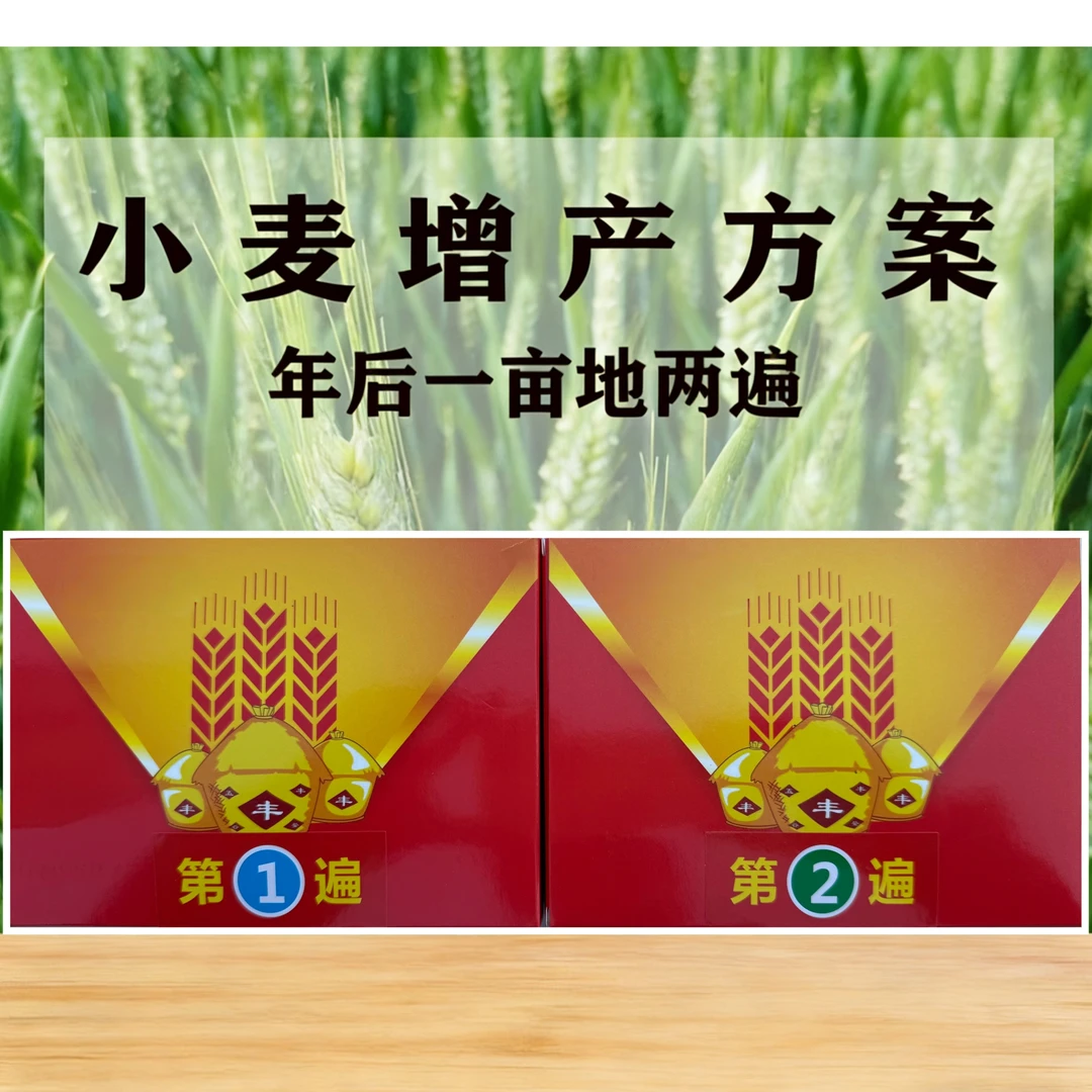 【小包装一亩地两遍】小麦一亩地两遍增产方案水溶肥