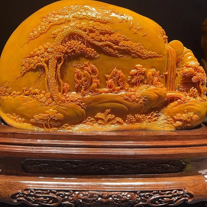 华***子寿山石寿山石雕刻工艺品