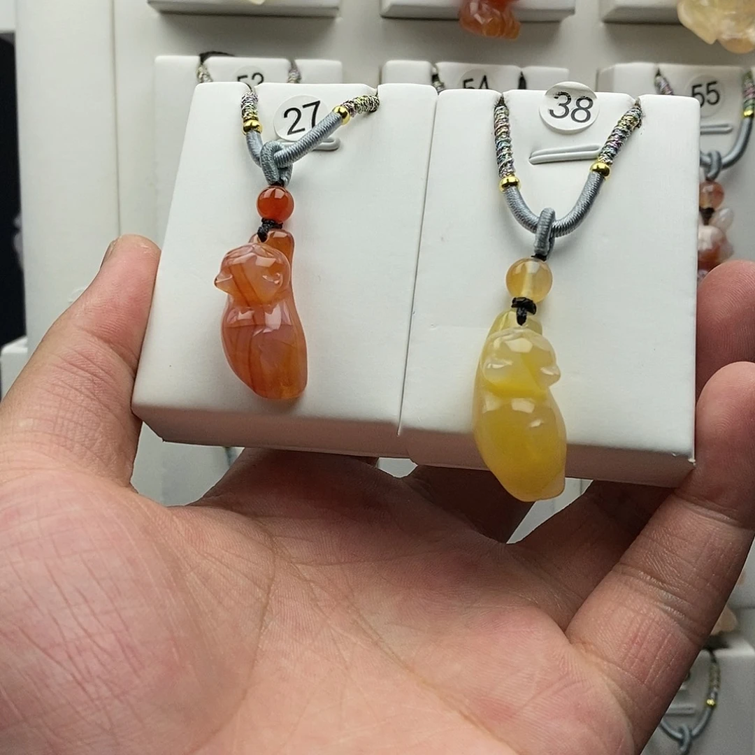 石英质玉颈饰未镶嵌晓*意