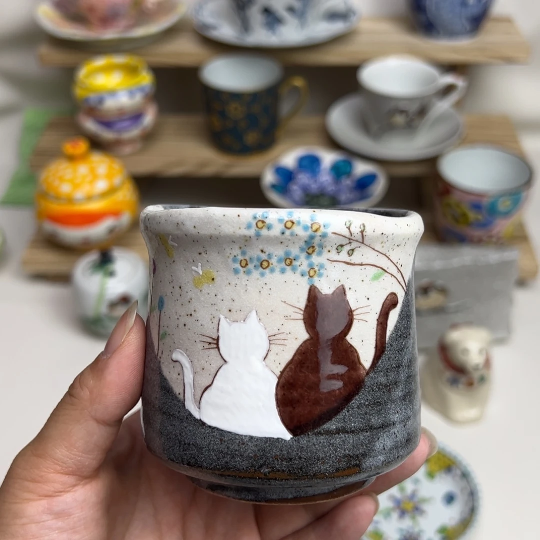 陶色绘游 猫咪手握