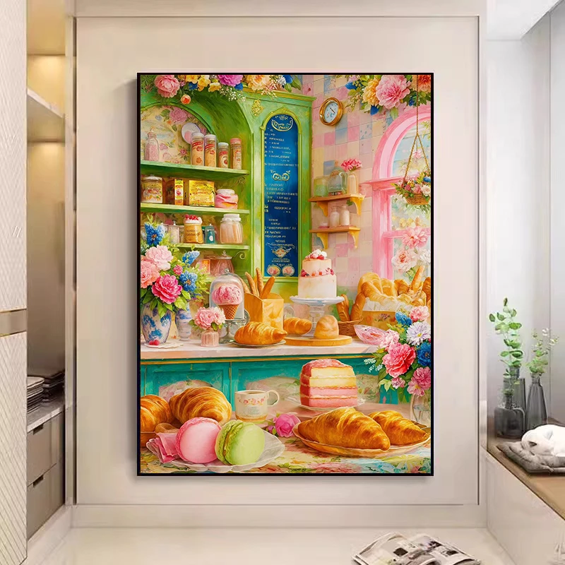 【小白定制】糖糖甜品店2025新款十字绣65色手工绣【裸包无针】