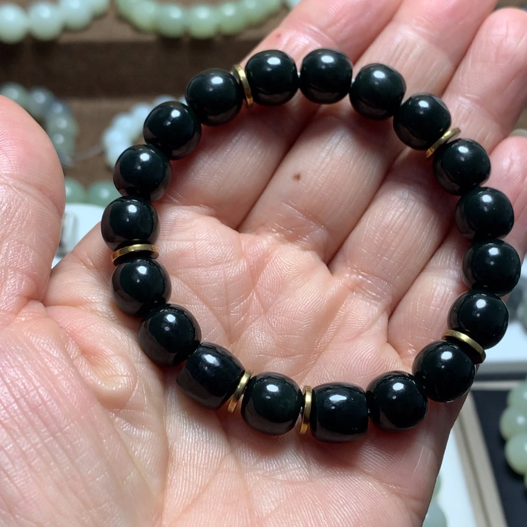 和田玉未镶嵌手链