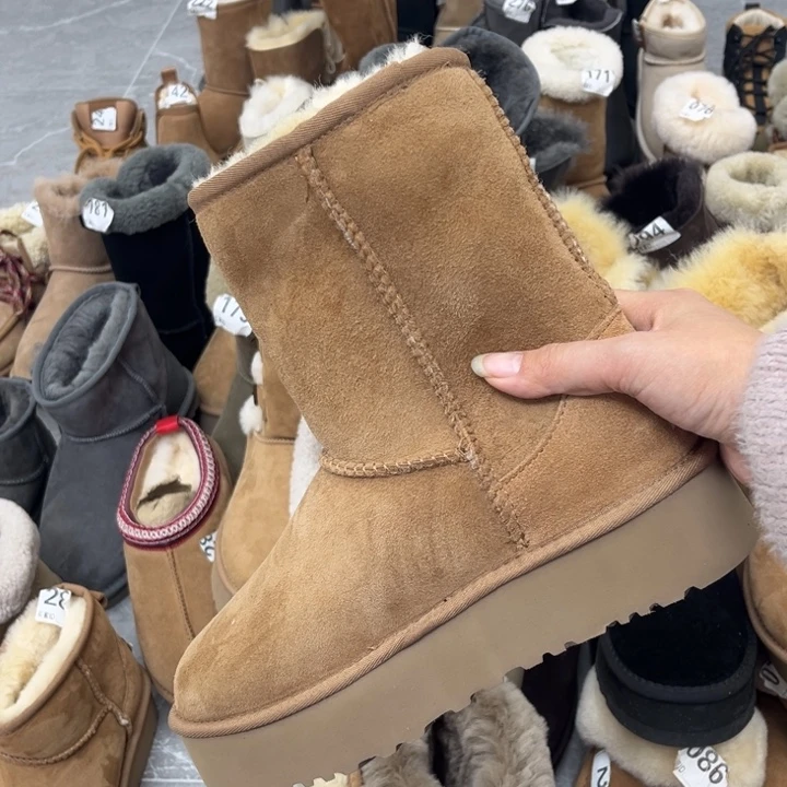 栗色厚底平口39-1