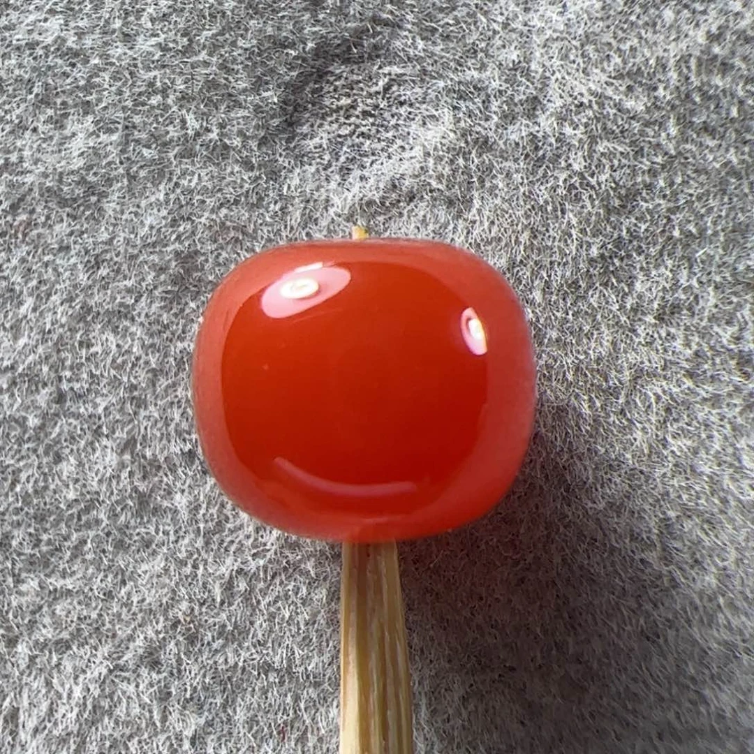 南红玛瑙8.1*7.1老型单珠（特价不支持退换）未镶嵌