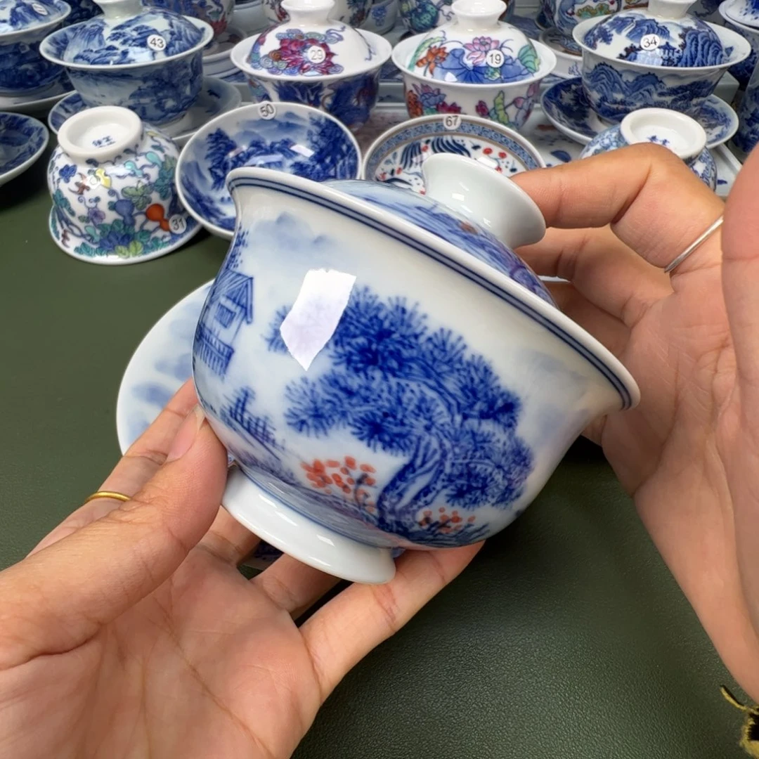 陶瓷景德镇纯手工纯手绘茶具木木82