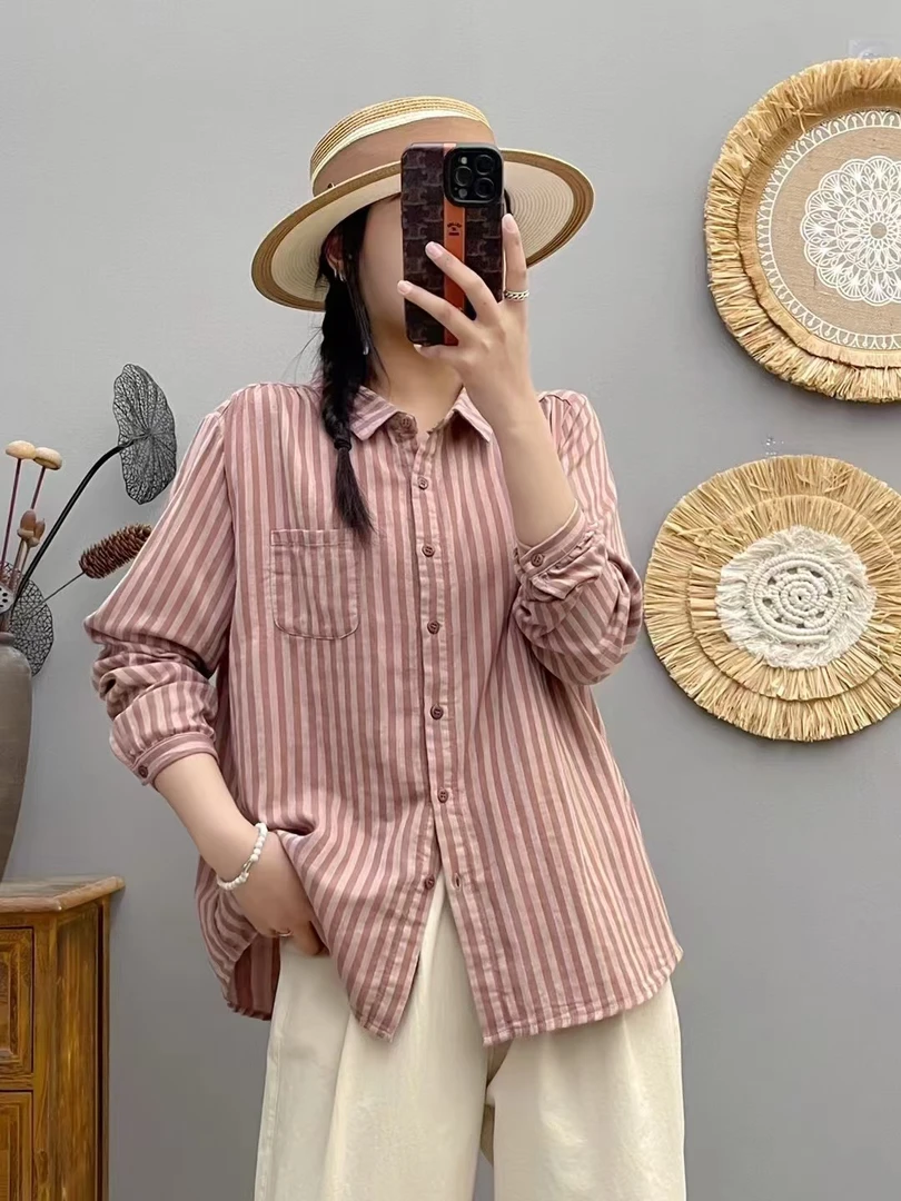 春季潮流韩版长袖休闲百搭宽松女装上衣显瘦时尚夏季复古8514