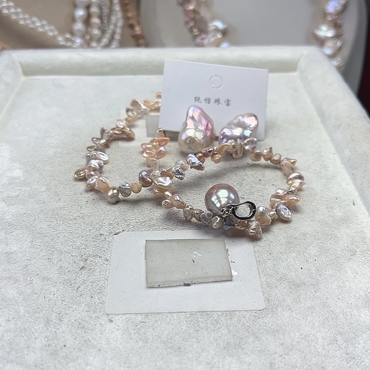 未镶嵌淡水珍珠套装【纯恬】