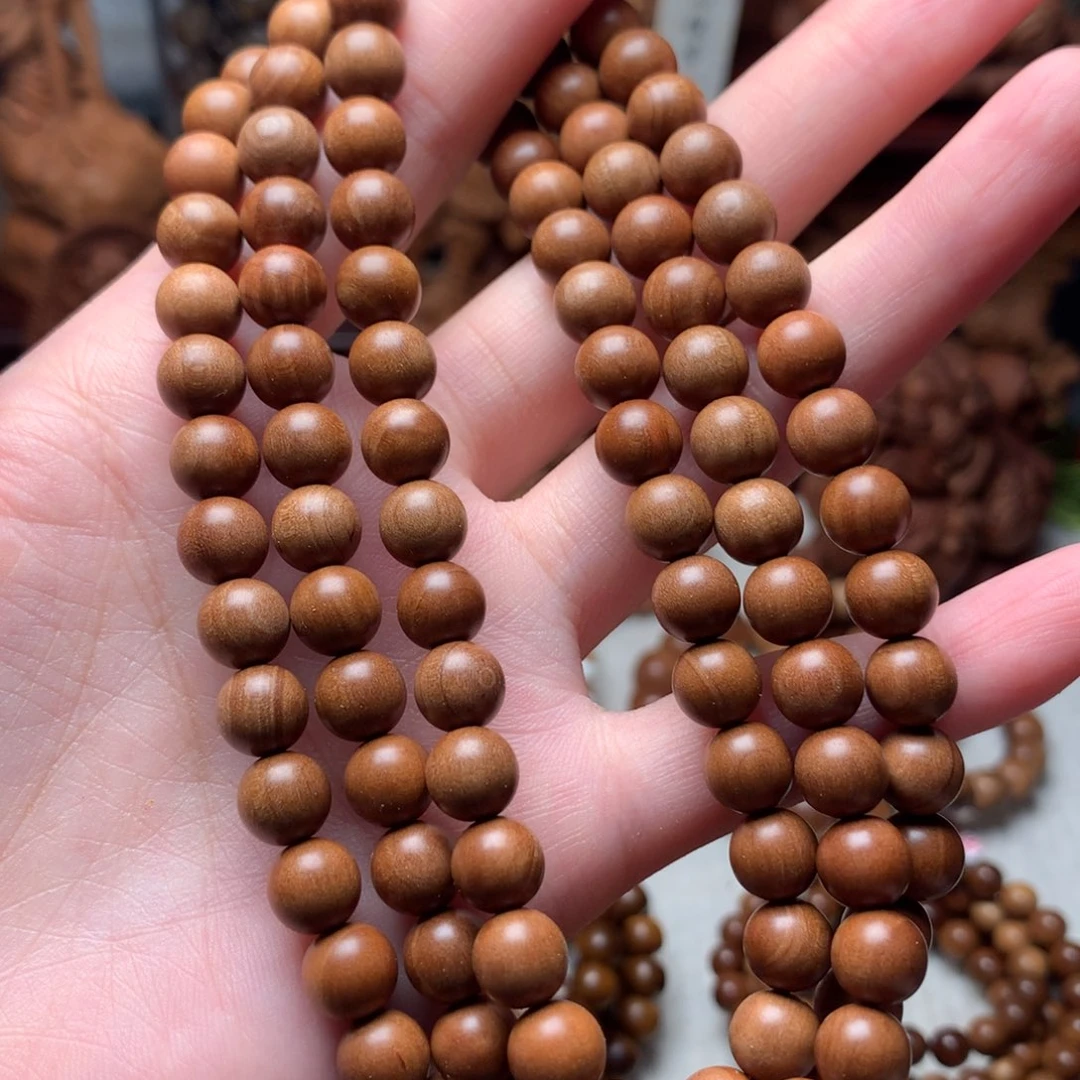 檀香木手串/手链老山檀香0.8奶香微瑕