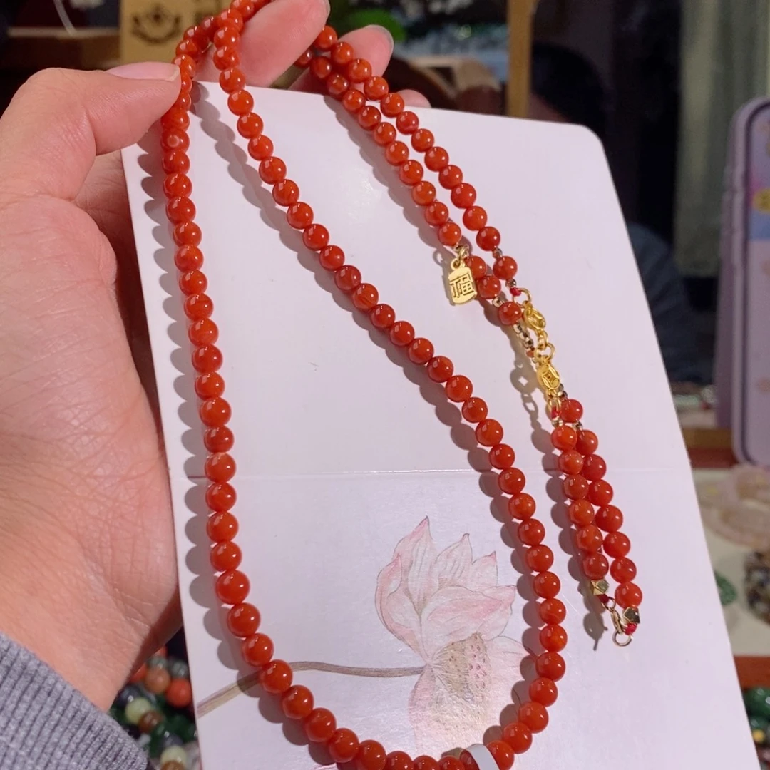 南红玛瑙手链未镶嵌