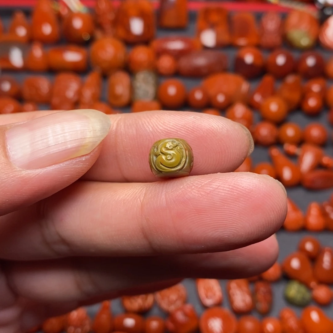 ✿***…南红玛瑙精工赤龙珠9.3未镶嵌