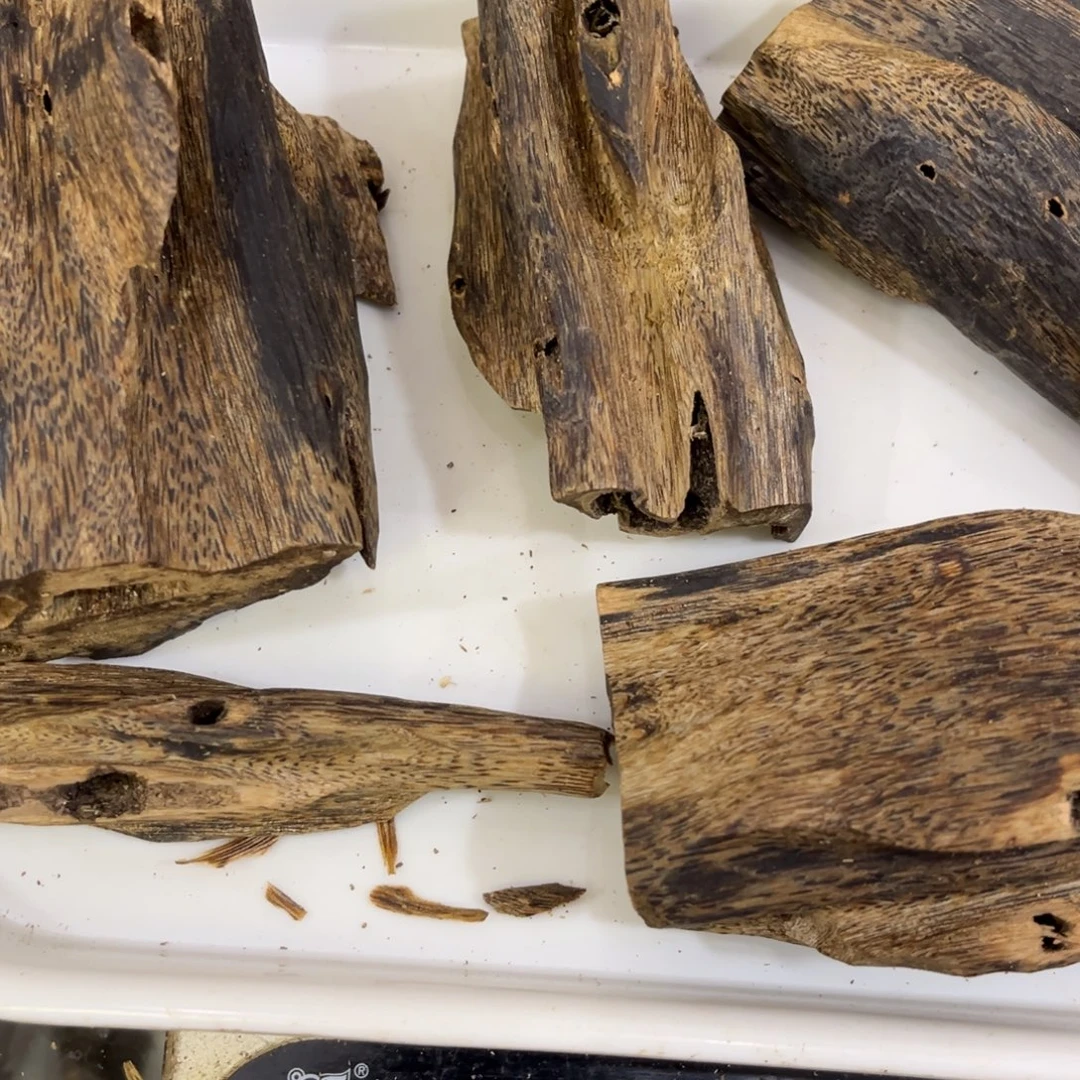 摆件沉香沉香棋楠虫漏336