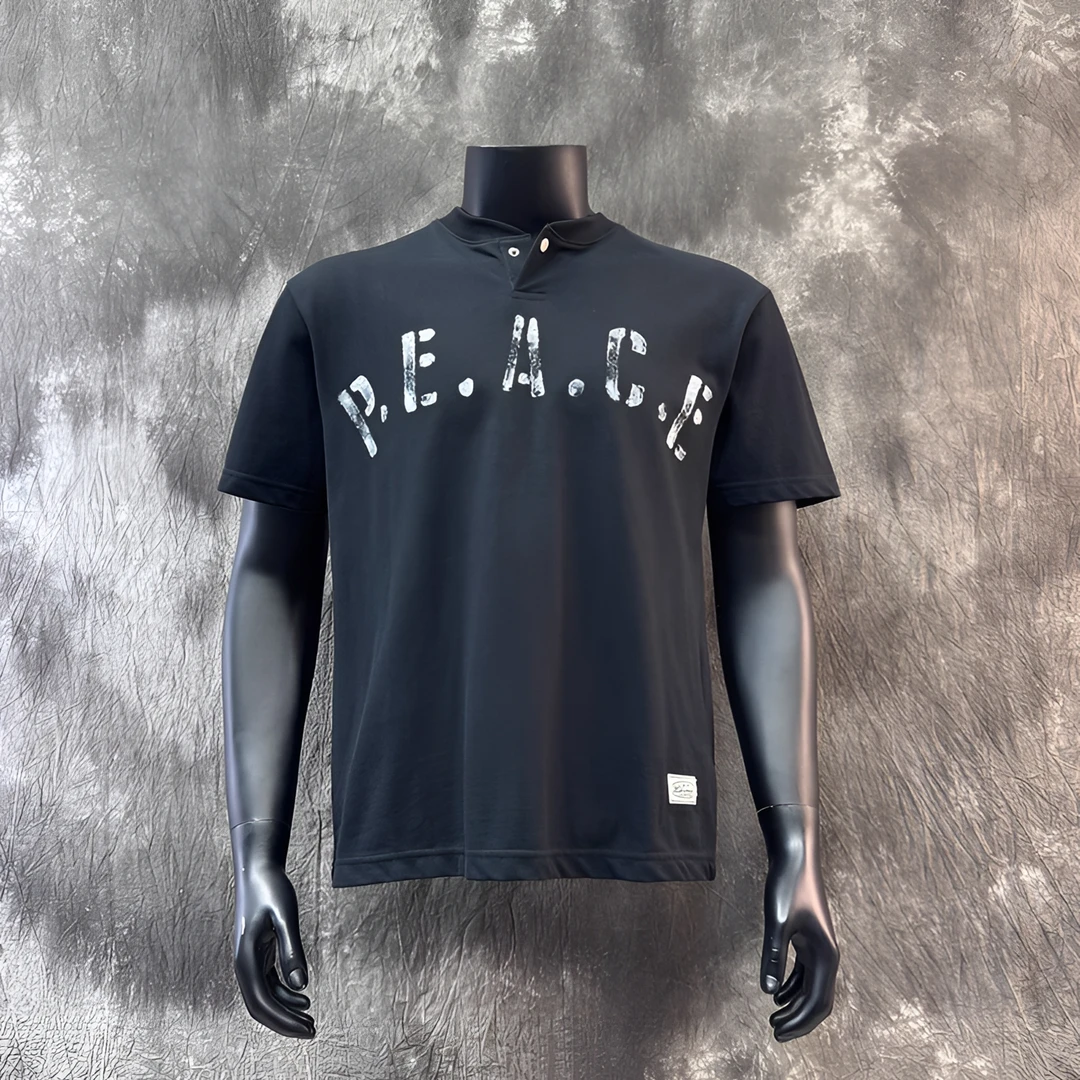 Cebrodz高端日系复古短袖T恤男士宽松潮牌夏季休闲体恤上衣印花男