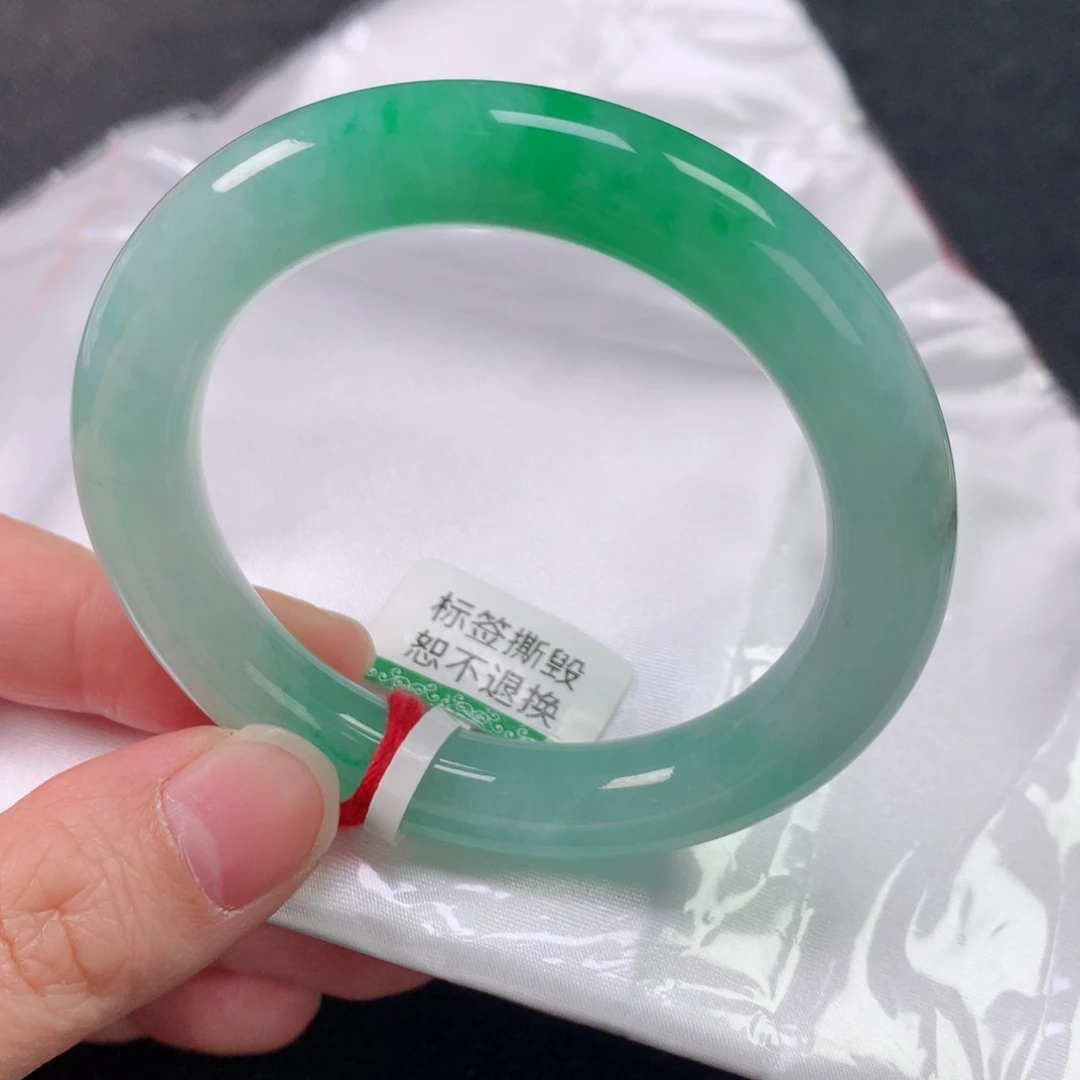 未镶嵌手镯翡翠缅甸天然翡翠手镯5051