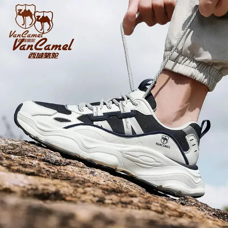 西域骆驼品X】VANCAMEL/西域骆驼情侣运动鞋网面夜光跑步鞋XYLT001