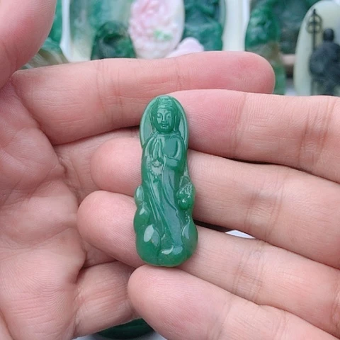 未镶嵌独山玉吊坠(不含链)石*子