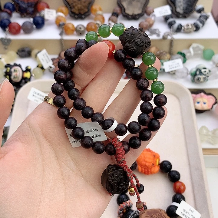 非金属猫猫双圈手串