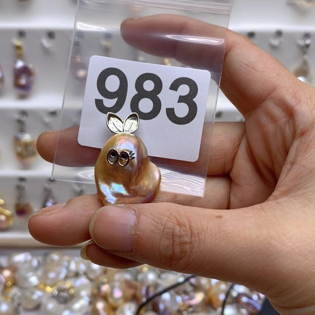 淡水珍珠颈饰银S925镶嵌心****e983