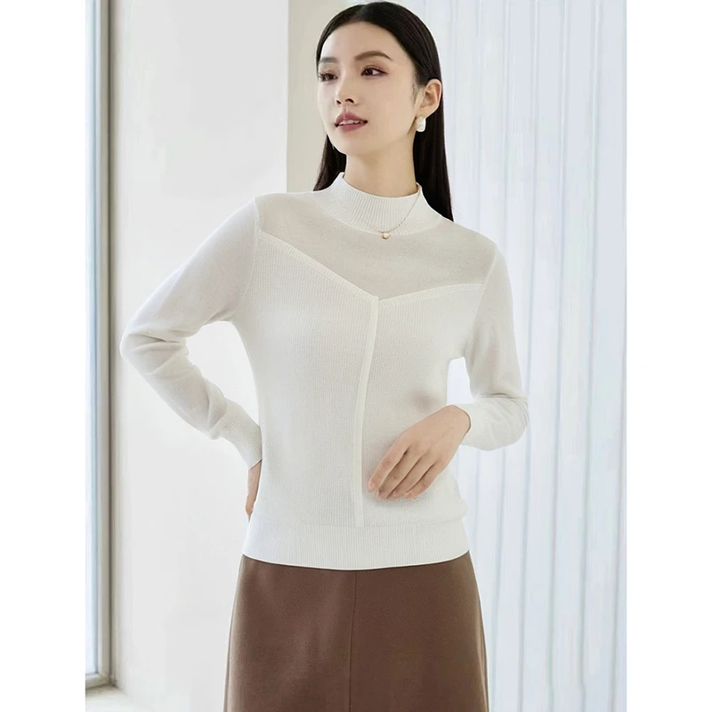 39477【H系列】高领针织衫352S9587