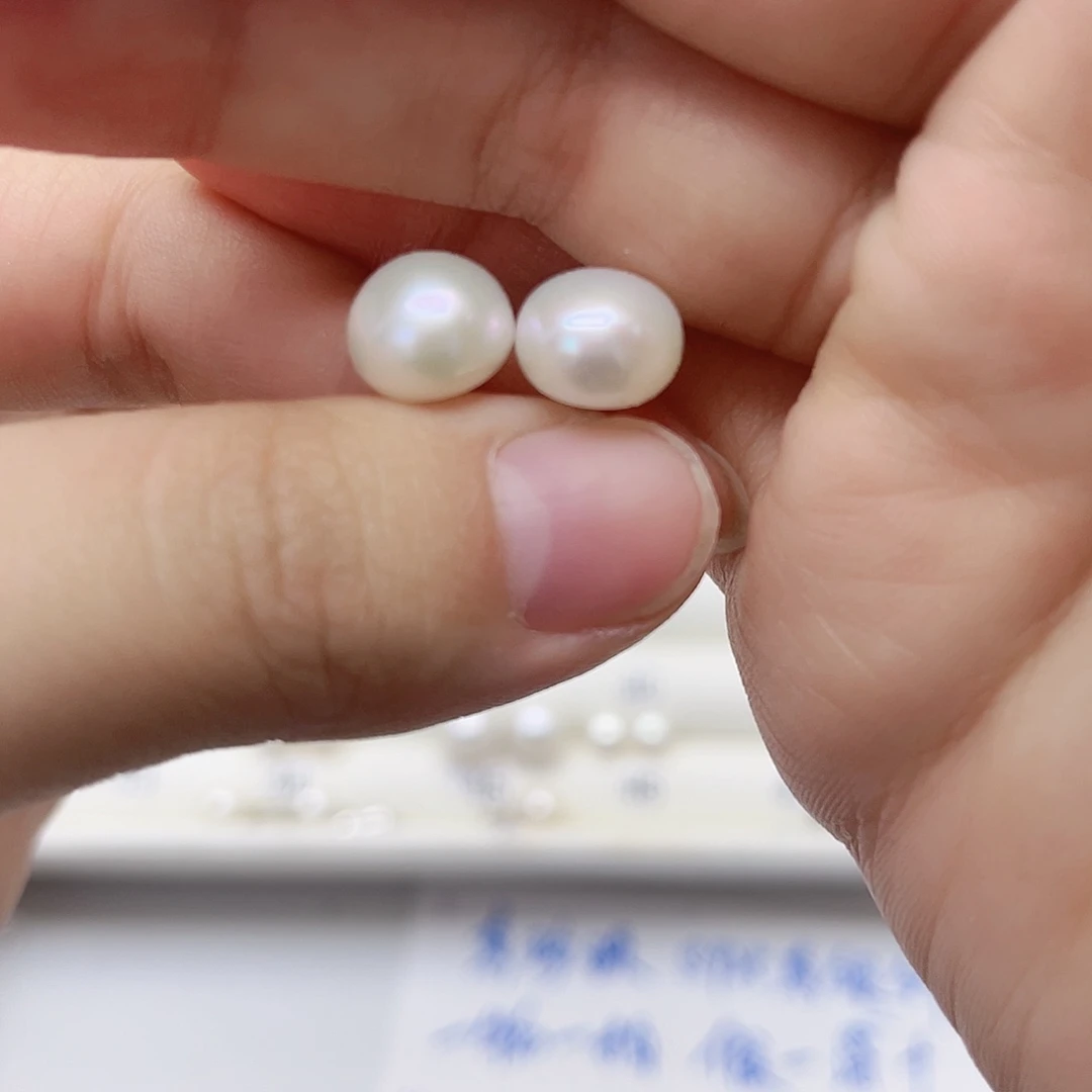 淡水珍珠耳饰银S925镶嵌?***。