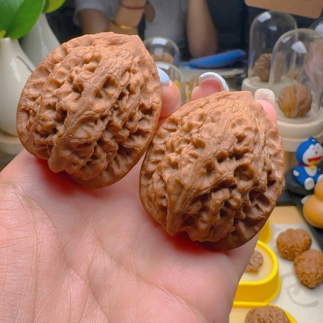 核桃把件37尺寸观音肚