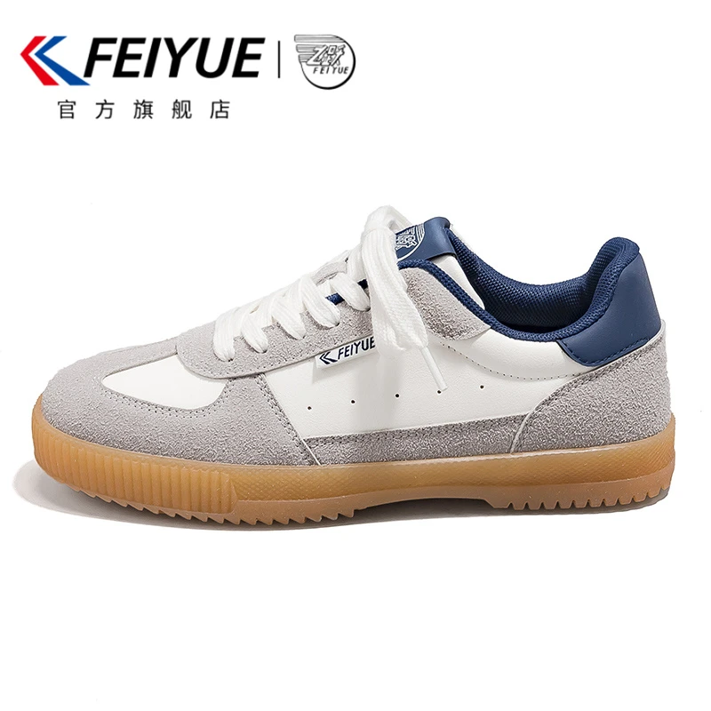 feiyue/飞跃女鞋德训鞋女2025春季新款复古百搭休闲软底透气板鞋