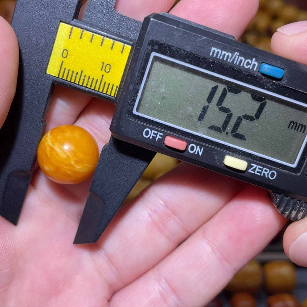 琥珀未镶嵌裸石苹果珠