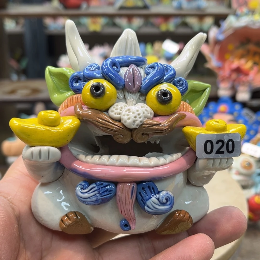 陶瓷纯手工抽象陶瓷摆件020