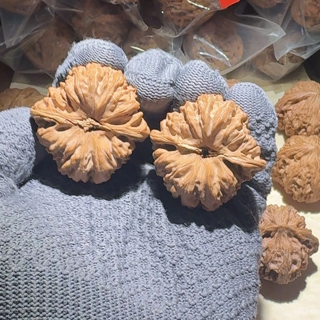 文玩核桃吊坠凹底