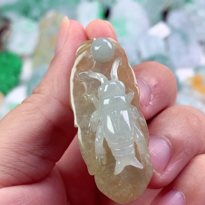 翡翠未镶嵌吊坠(不含链)