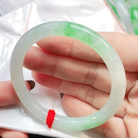 未镶嵌手镯翡翠圆条0162