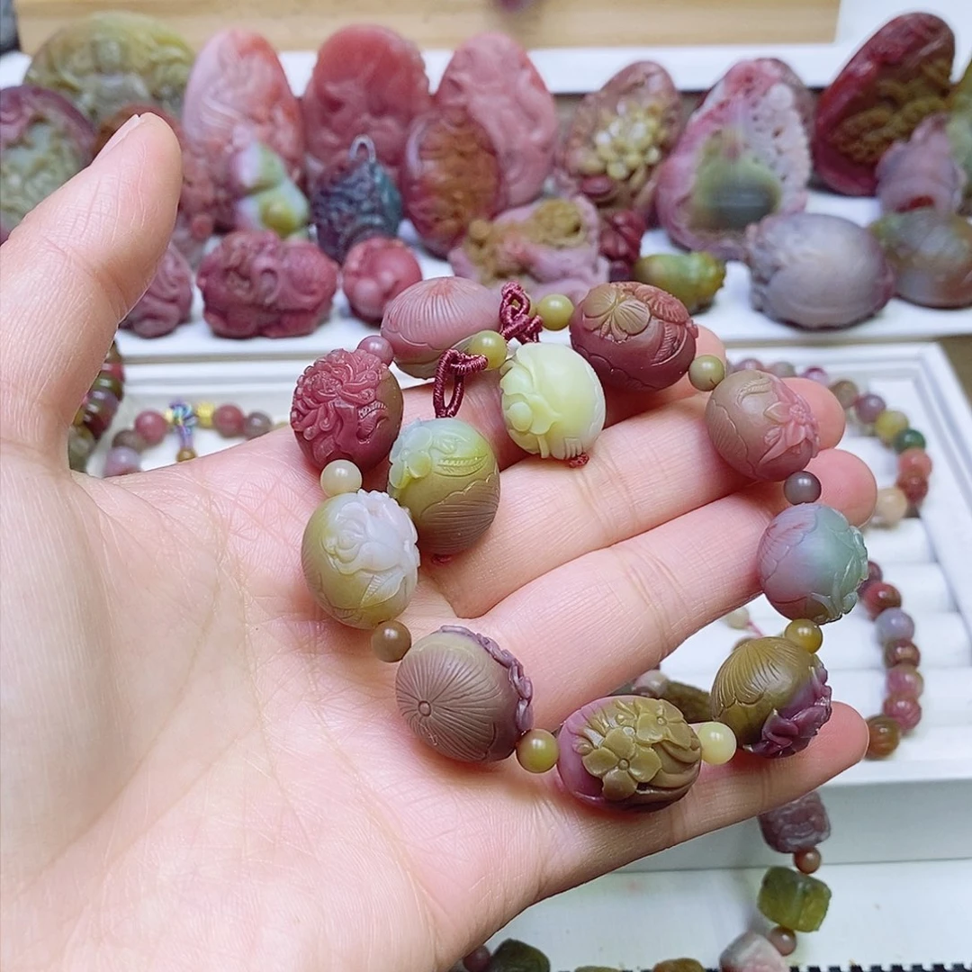 玛瑙/玉髓盐源玛瑙手链未镶嵌