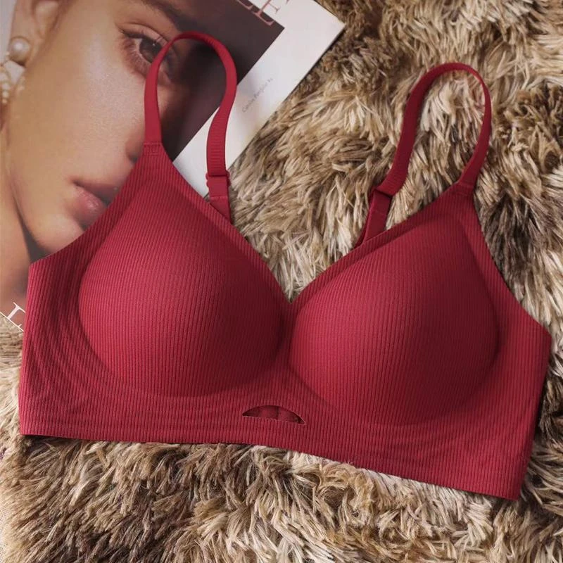【新年红品】舒适聚拢显大无痕内衣女上托防下垂性感透气无钢圈文胸