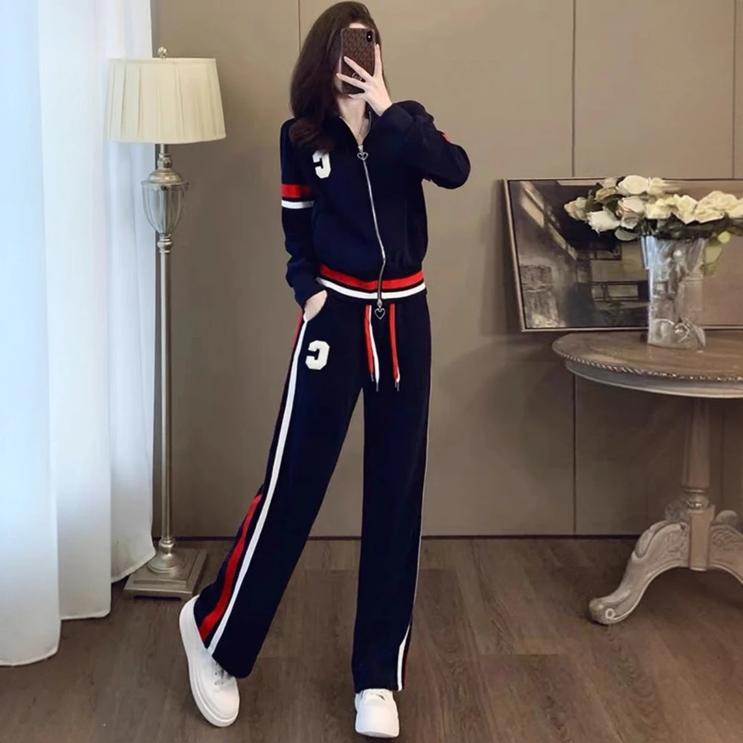 【全额运费补贴】欧货休闲运动套装女秋冬季2025年时尚洋气两件套