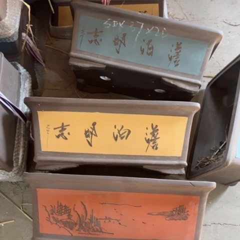 紫砂花盆300-4微瑕50-37-20