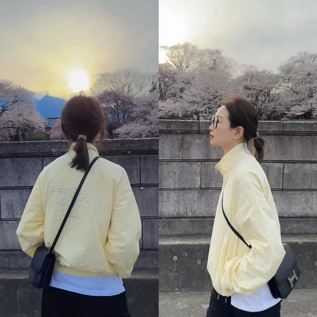 072 & RICE【环游】100纯棉 春夏休闲高领拉链长袖外套 32W252Z*