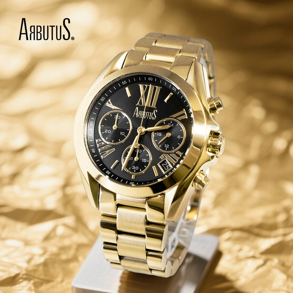 Arbutus爱彼特时尚腕表黑盘 ARQ2506GBS