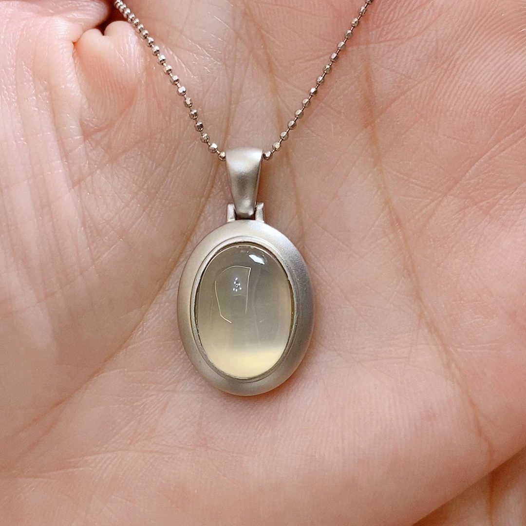 玛瑙/玉髓银S925镶嵌颈饰