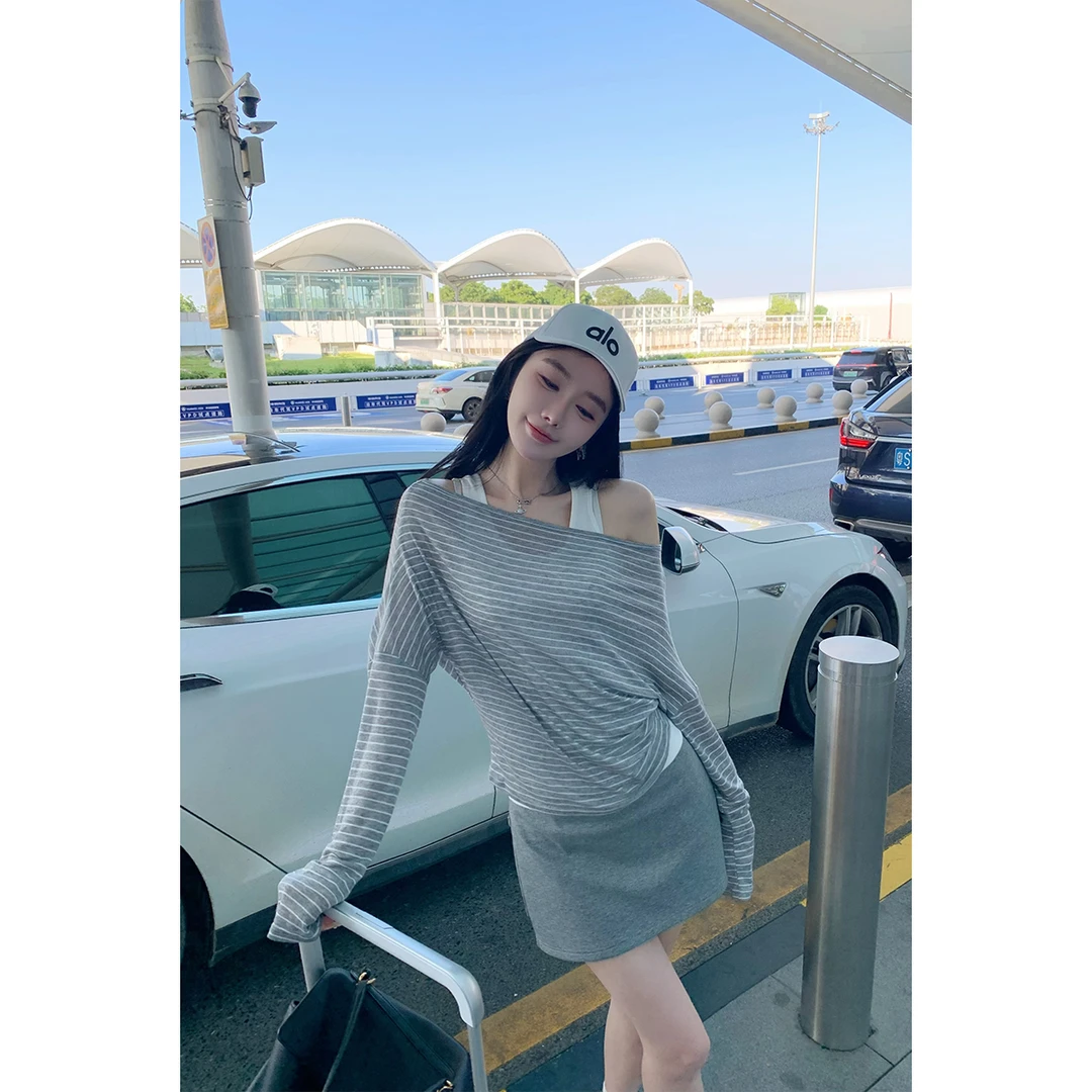 毛妮LADIESFIRST【腿精担当】侧开叉包臀裙女早秋气质半身裙L2162